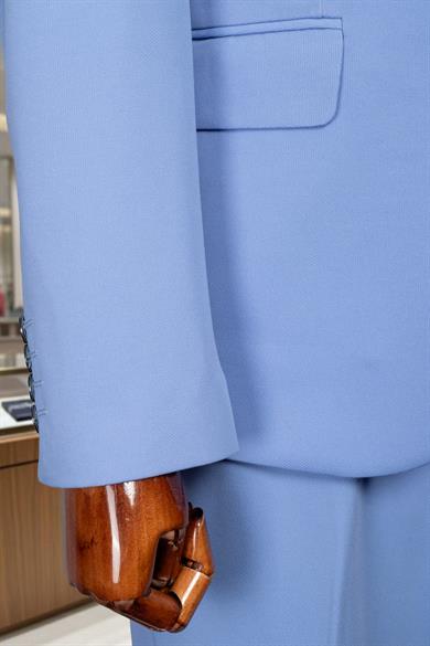 Takım Elbise Yelekli SlimFit Buz Mavi SD42257