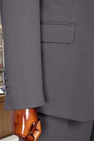 Takım Elbise Yelekli SlimFit Füme SD42256