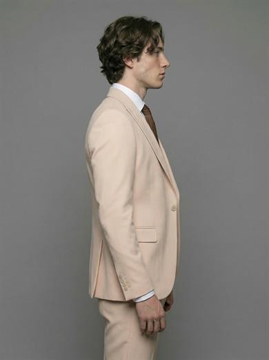 Takım Elbise Yelekli SlimFit Krem Premium SD42384