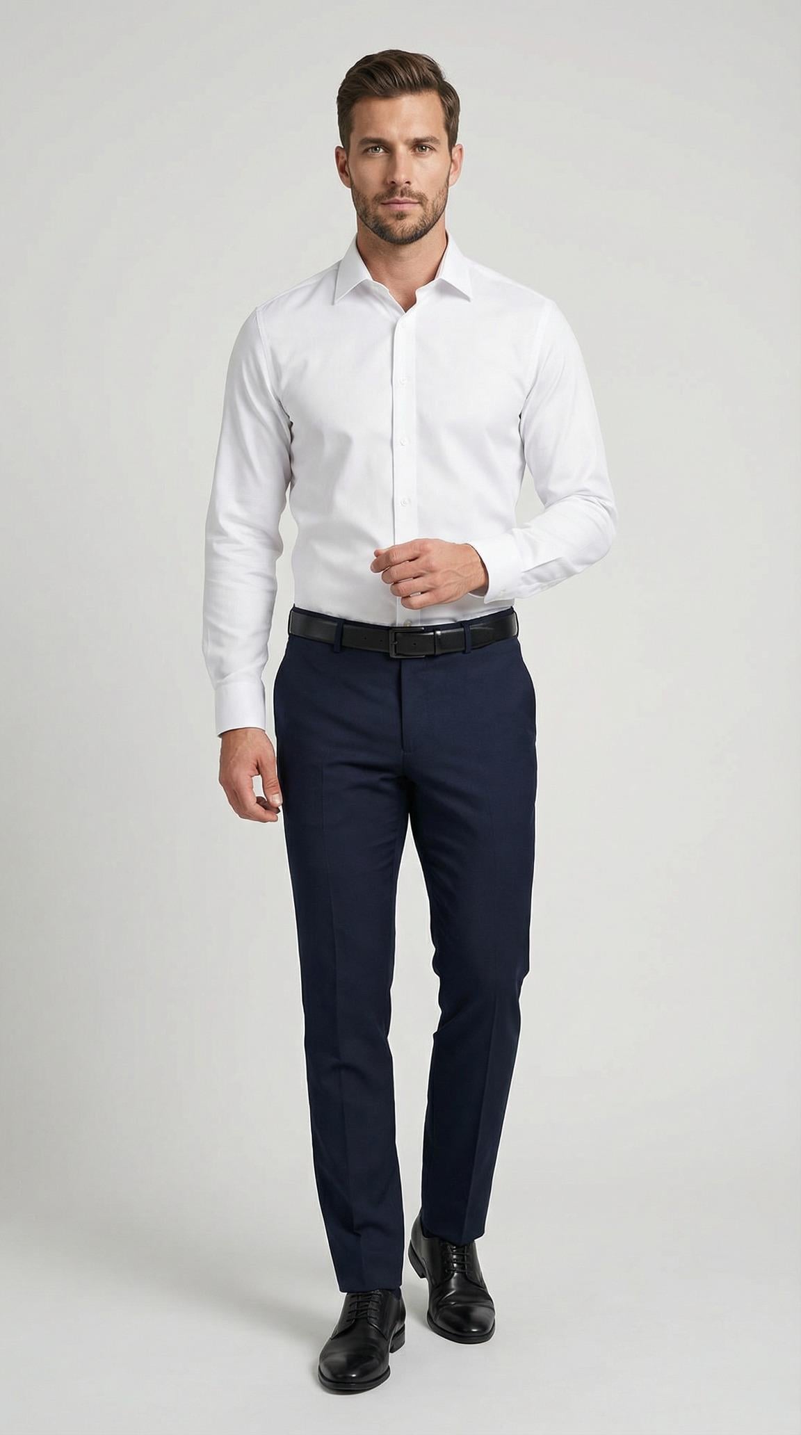 Beyaz Slim Fit Gömlek SD42385