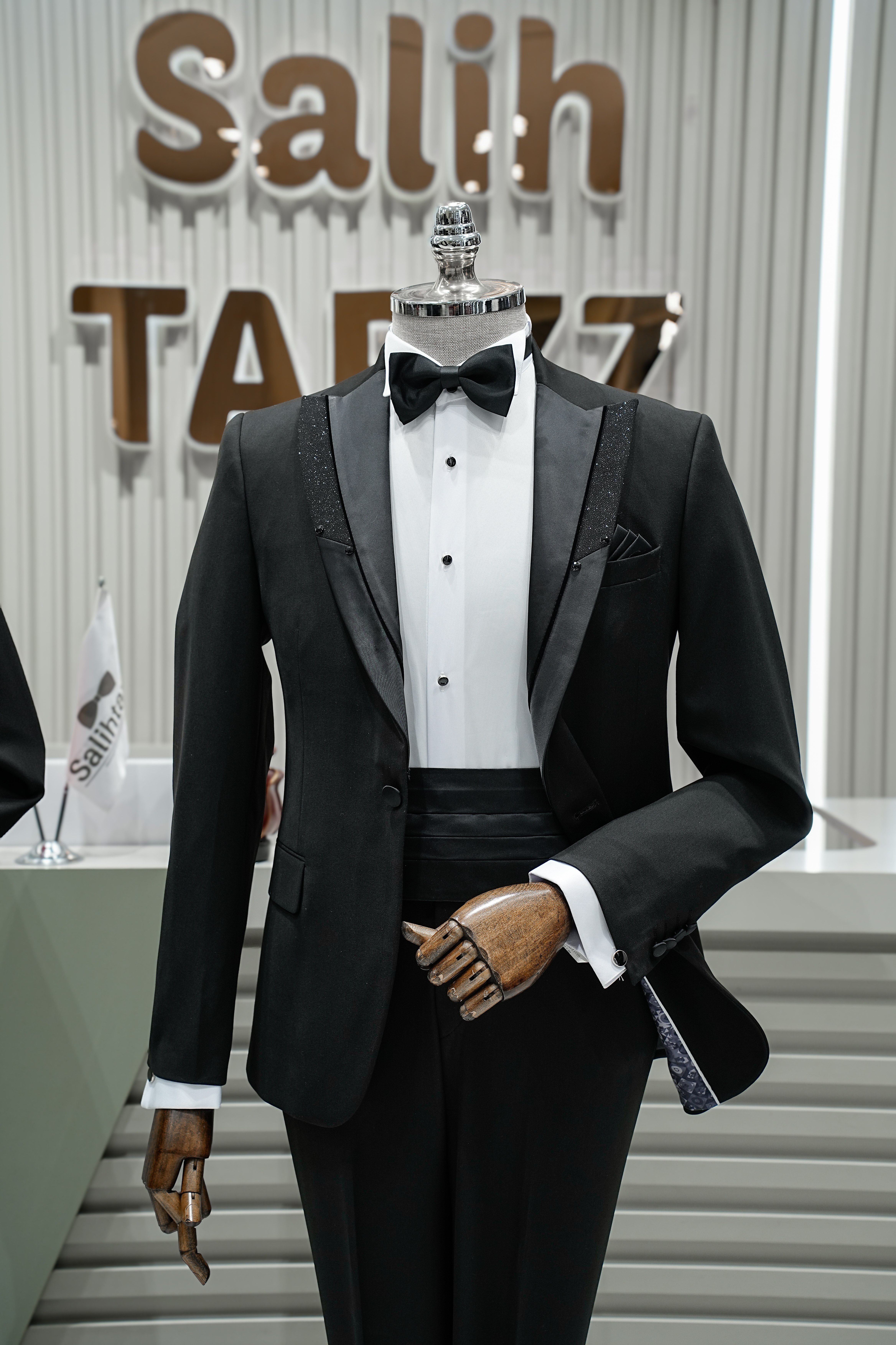 Damatlık İtalyan Kesim Slim Fit Yelekli Siyah SD42508