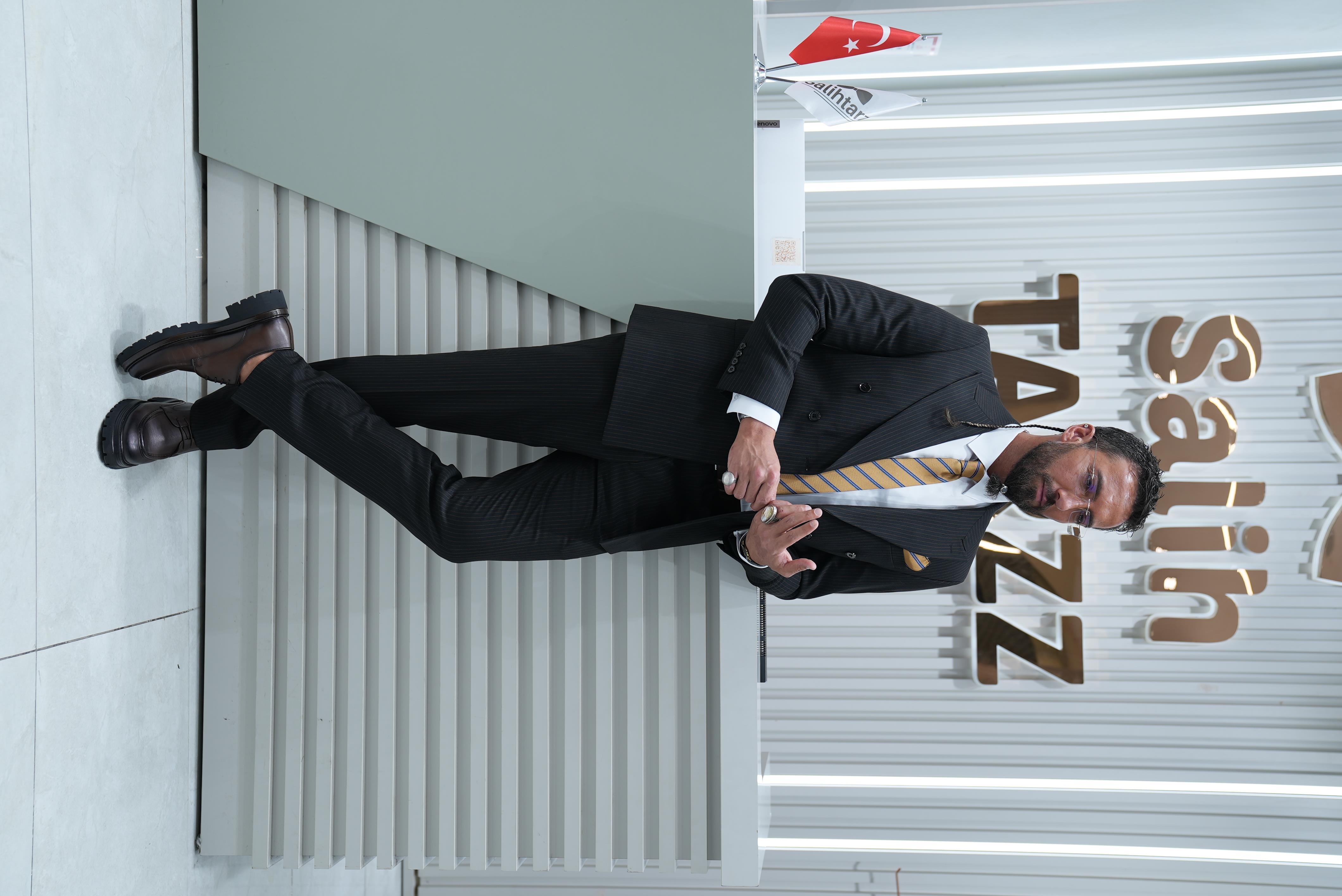 Kruvaze Çizgili Erkek Takım Elbise SD42413