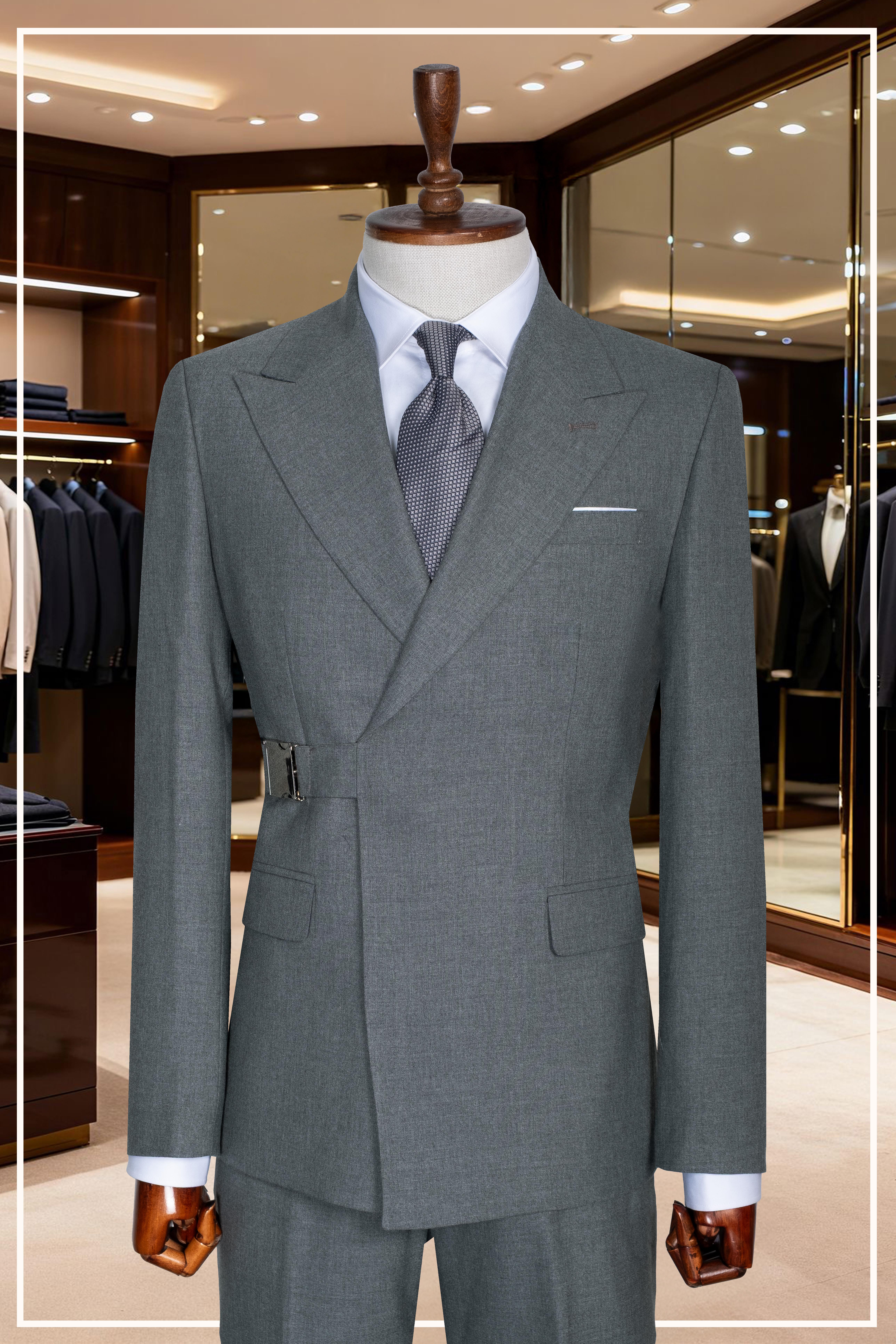 Takım Elbise SlimFit Füme Tokalı Premium SD42332