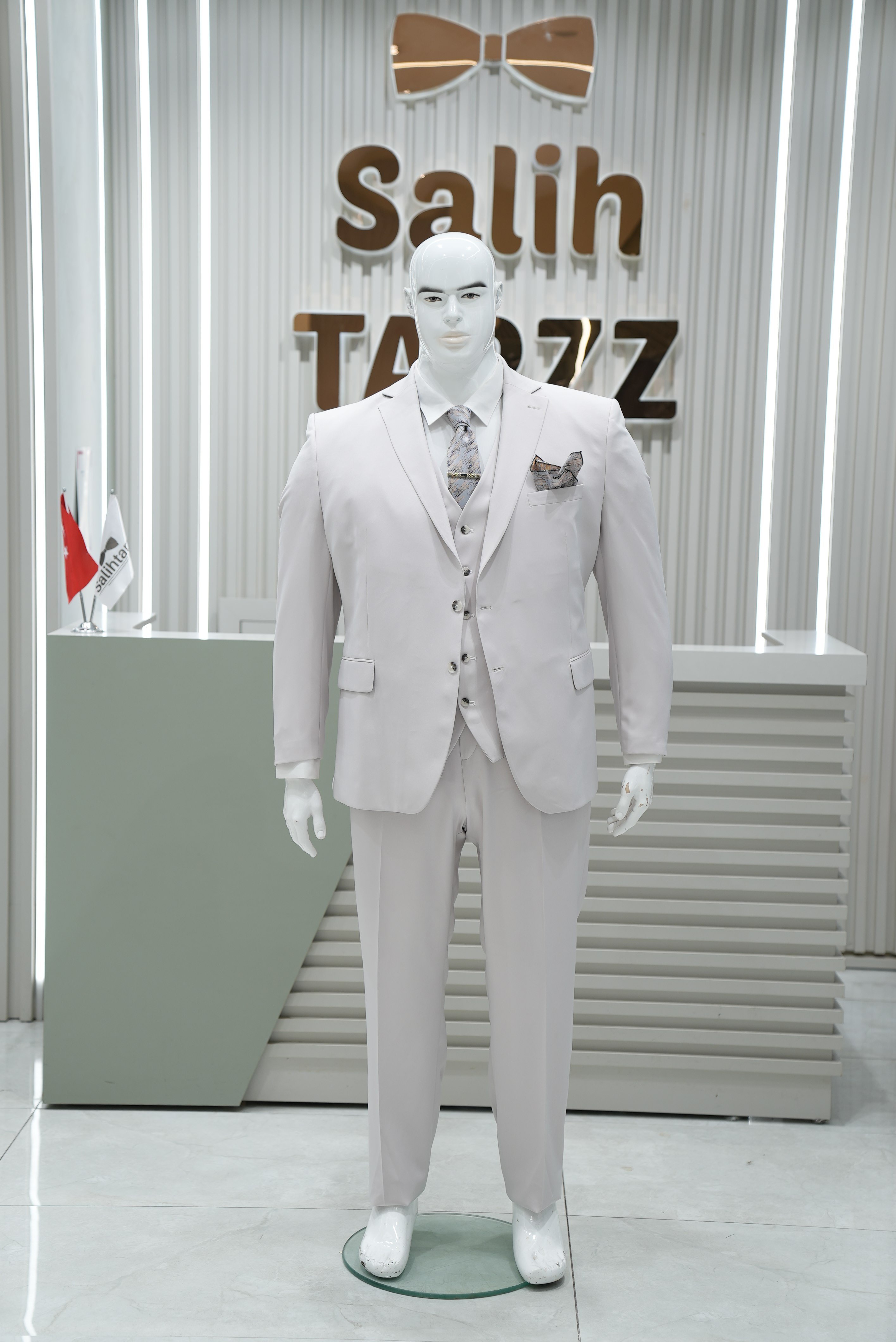 Takım Elbise Yelekli Battal Büyük Beden Taş SD42427