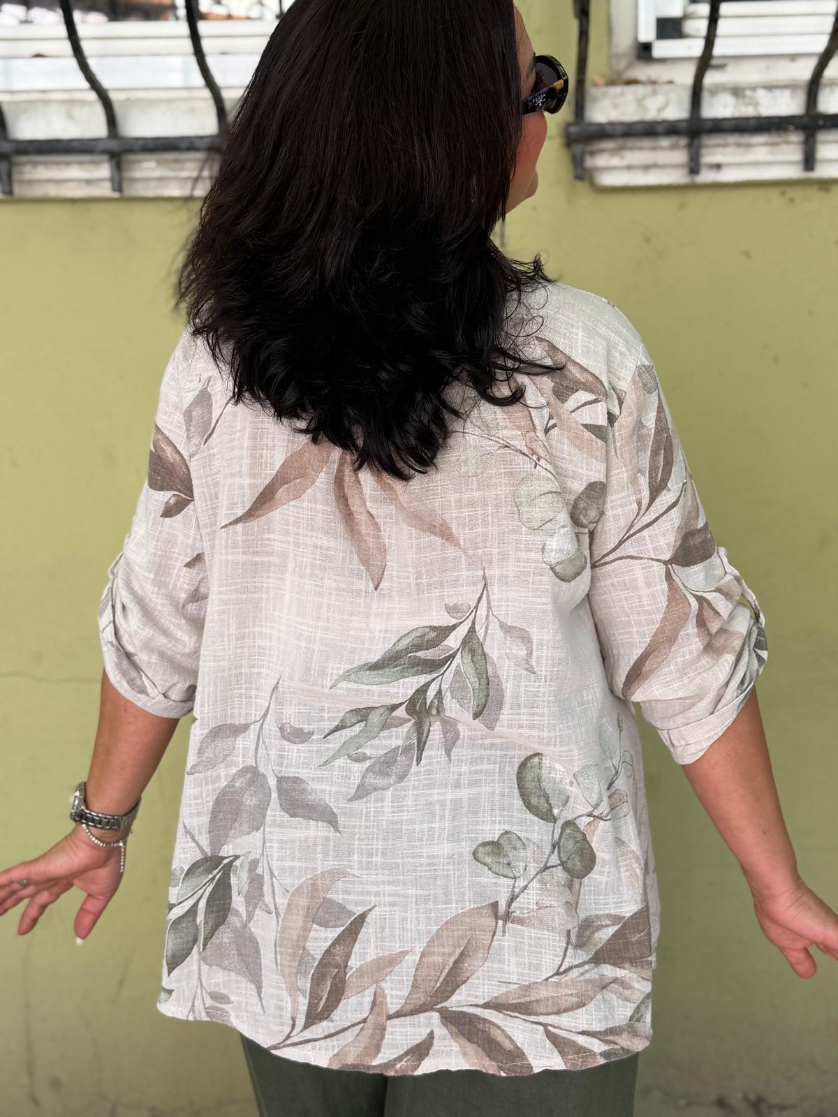 Fall İthal Keten Gömlek