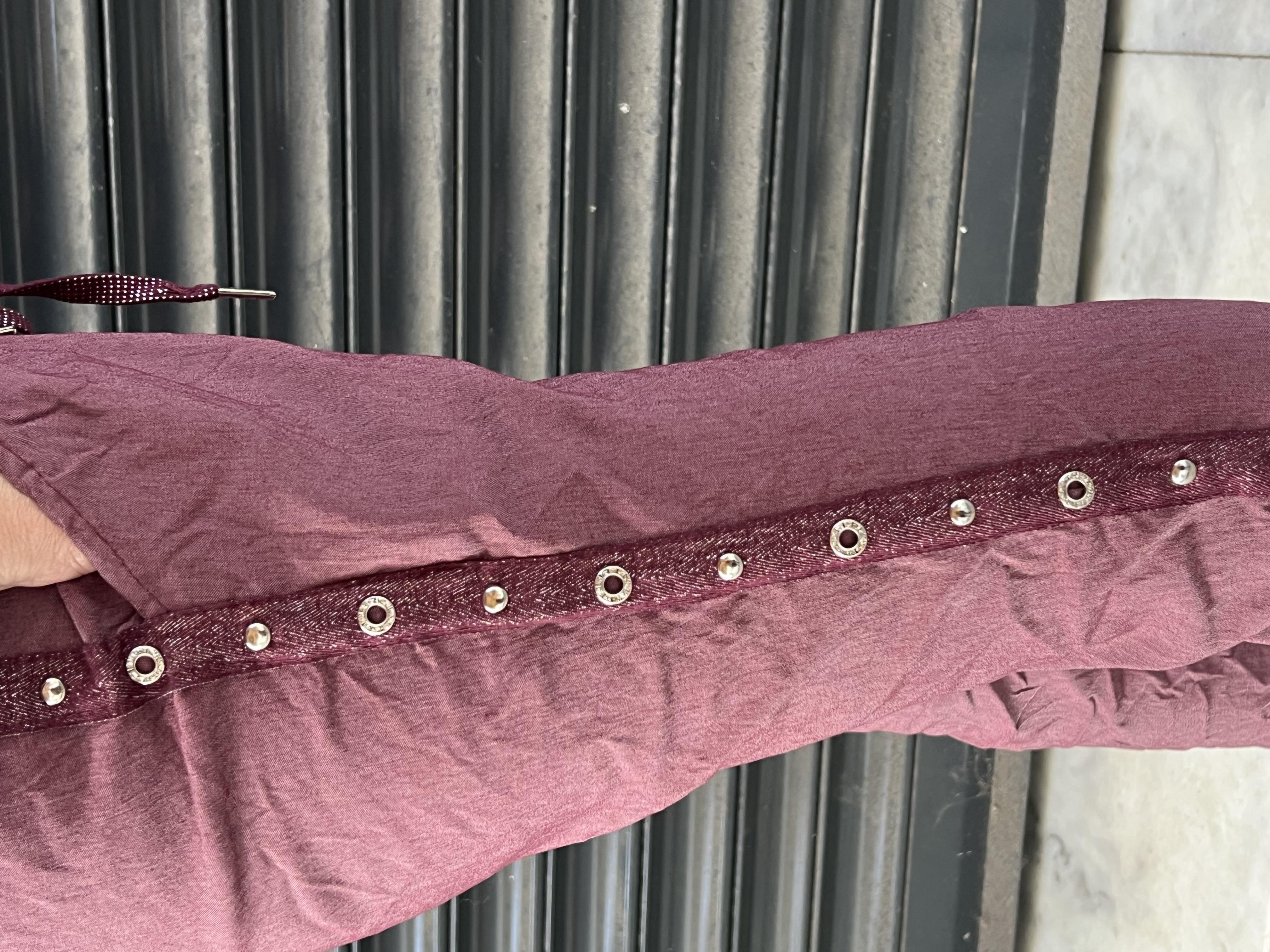 Gül Kurusu Zımba Detaylı İthal Likralı Pantolon