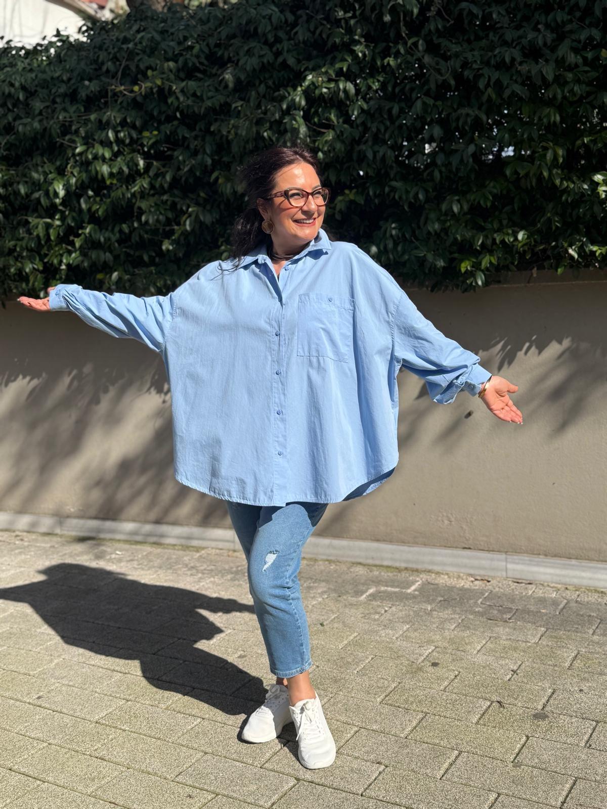 Oversize Poplin Gömlek