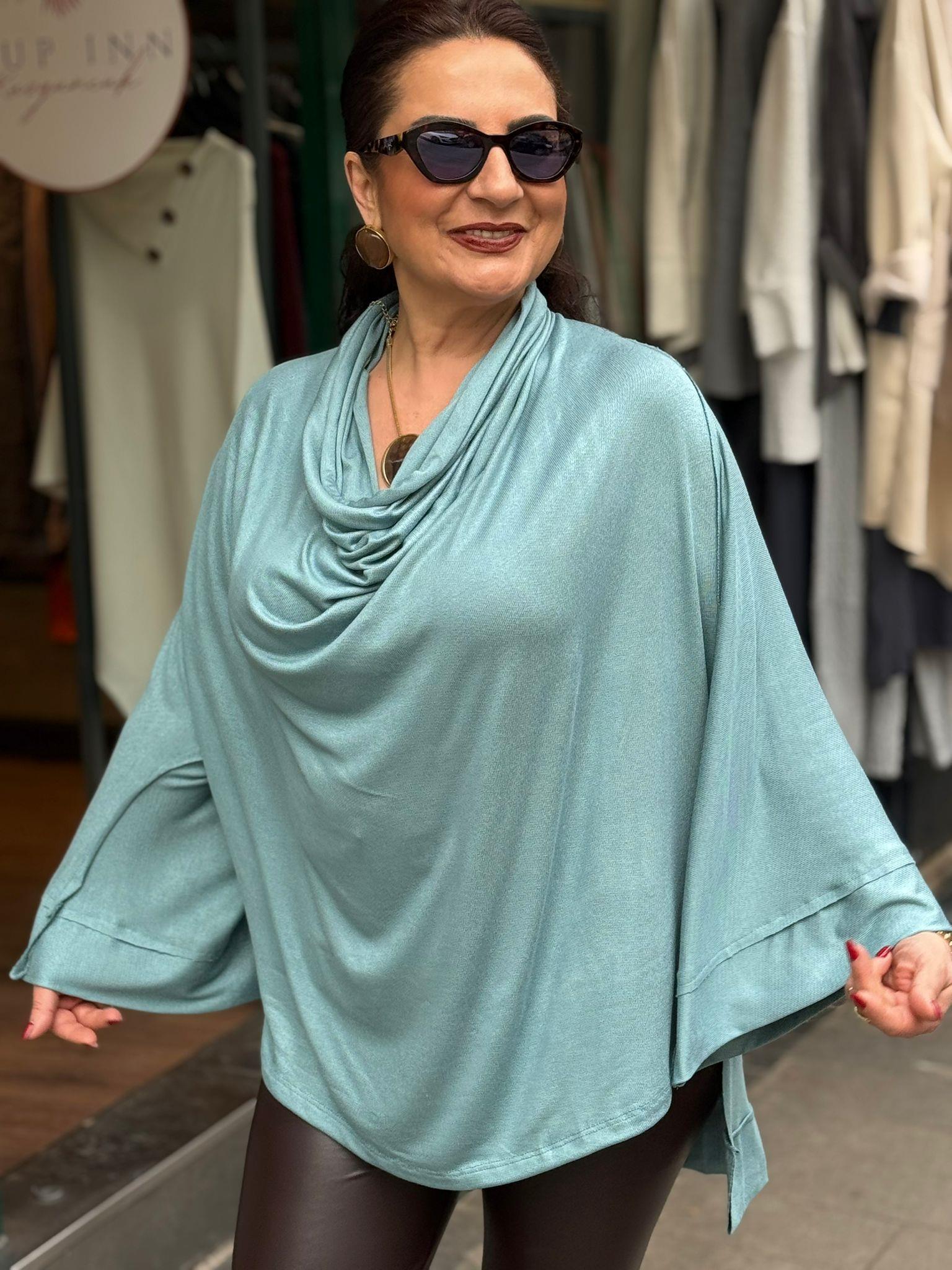 İnce Örme Triko Degaje Bluz