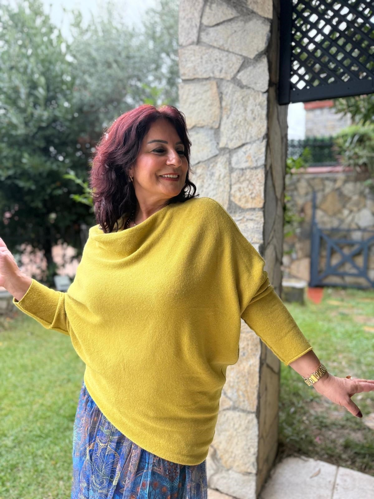 İthal Yumoş Degaje Yaka Asimetrik Triko