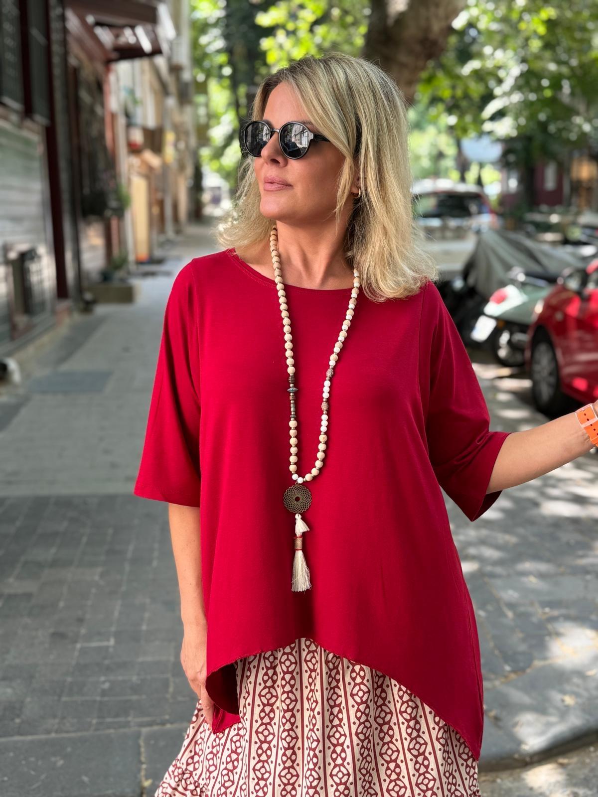 Bordo Crop Bluz