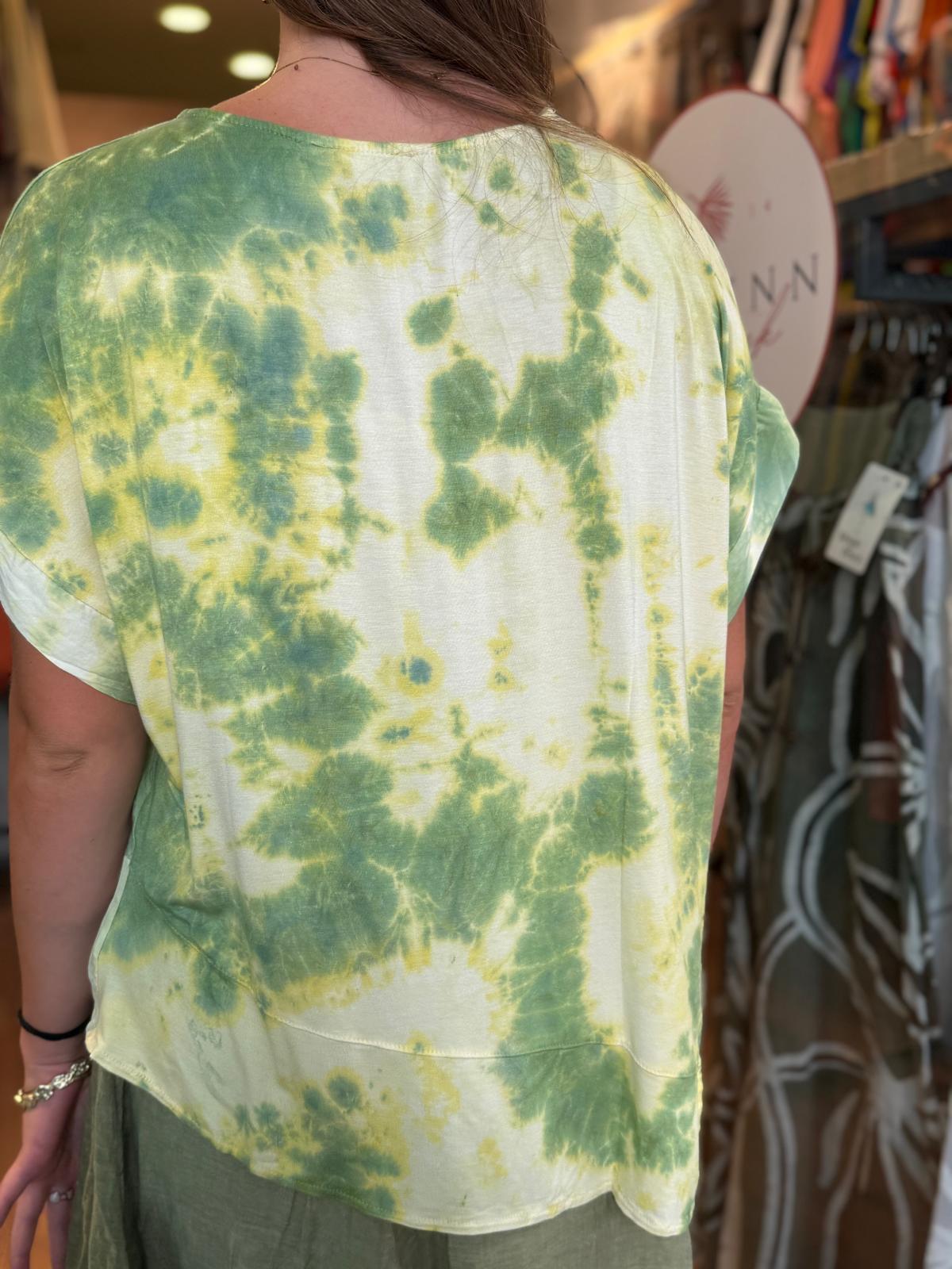 Verev Batik Pamuklu Bluz