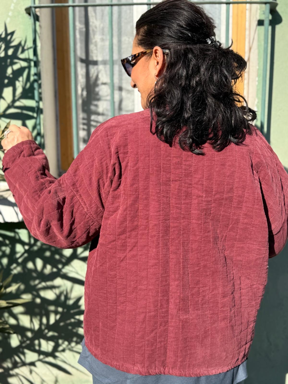 İthal Kadife Kapitone Ceket