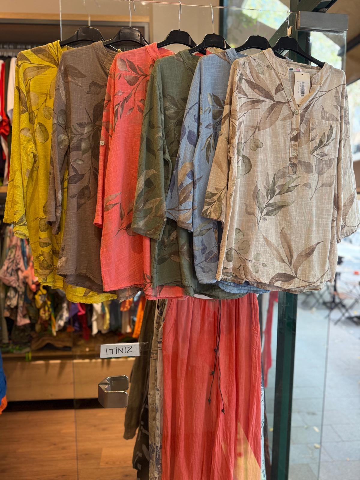 Fall İthal Keten Gömlek