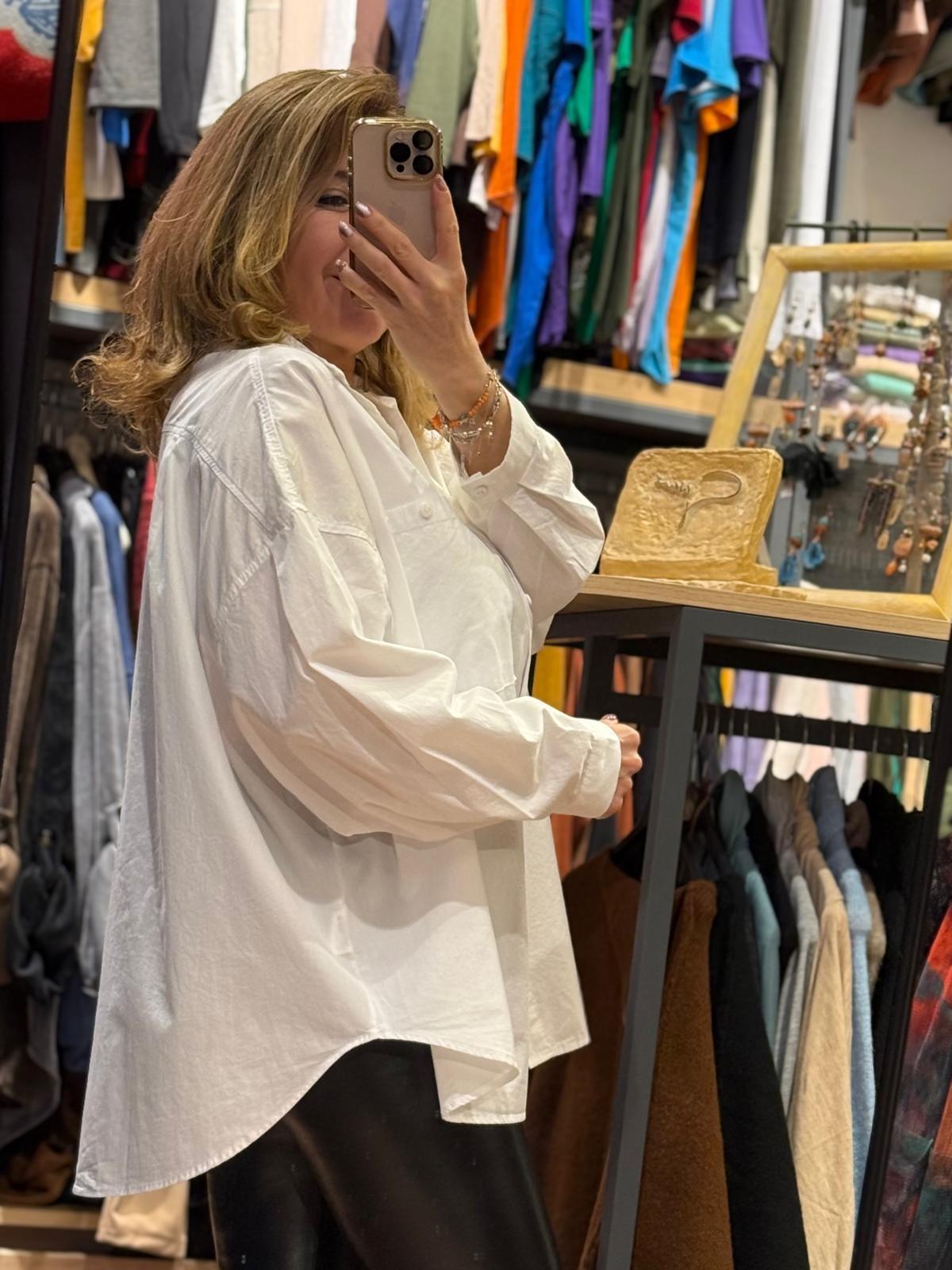 Oversize Poplin Gömlek