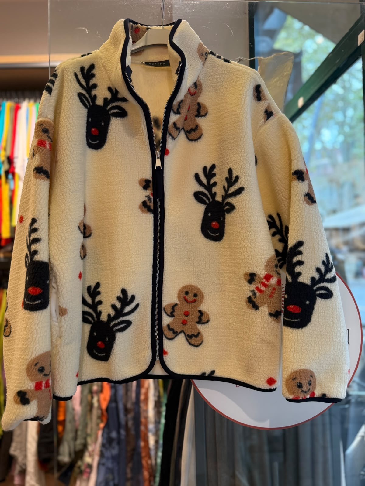 Kurabiye Adamlı Peluş Mont