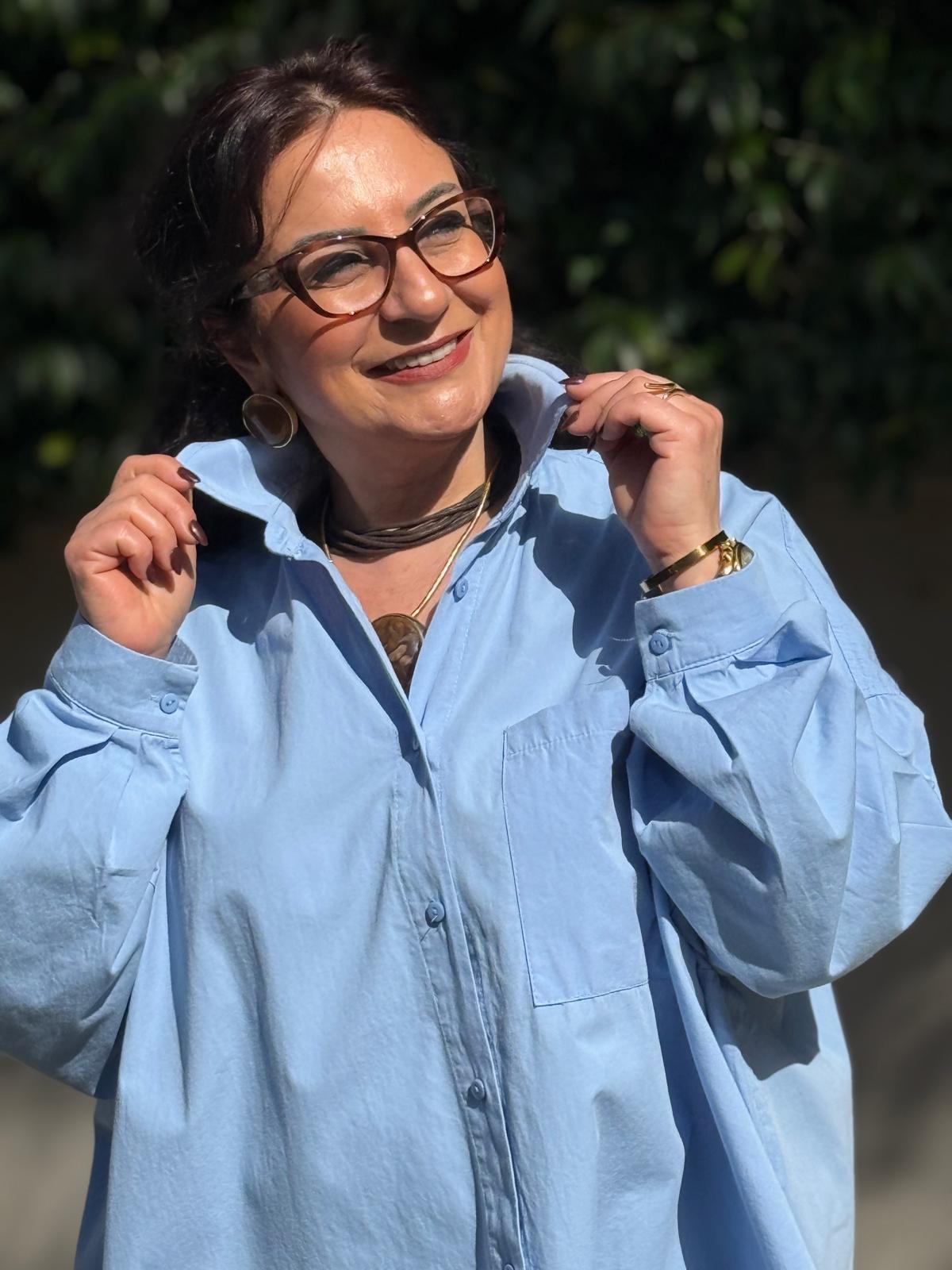 Oversize Poplin Gömlek