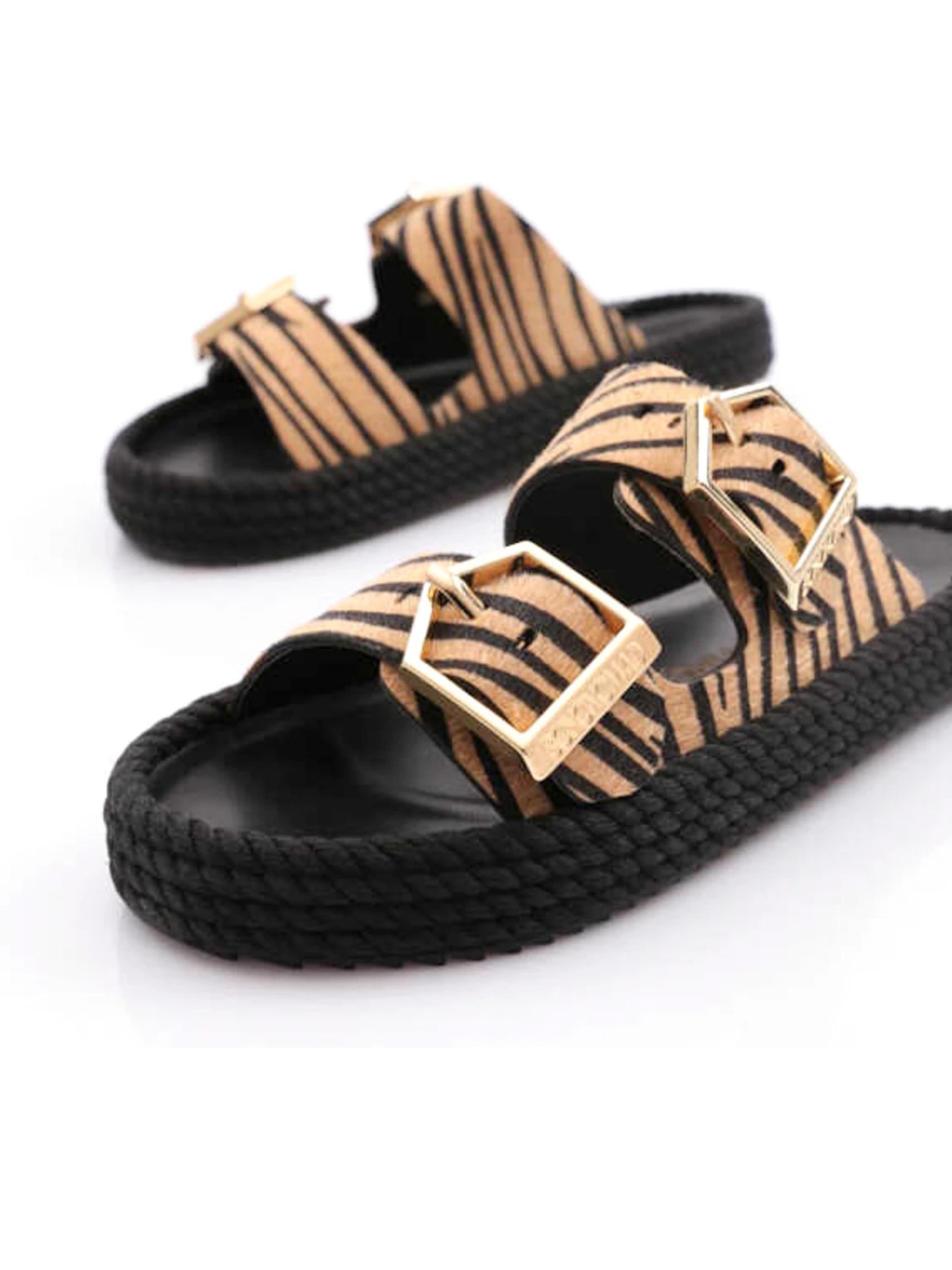 Bohonomad Zebra Sydney Kadın Terlik