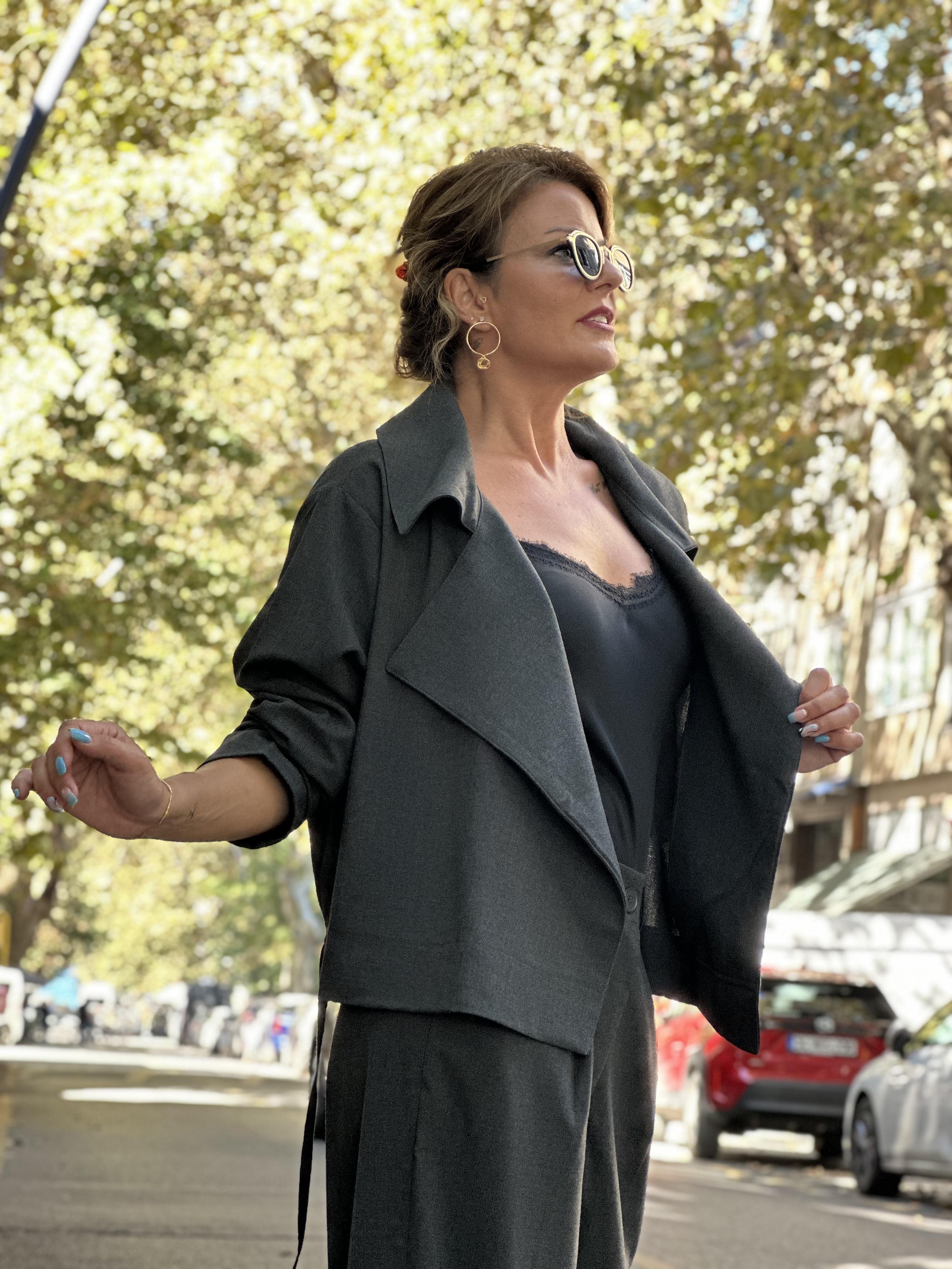 Antrasit Ceket Pantolon Takım