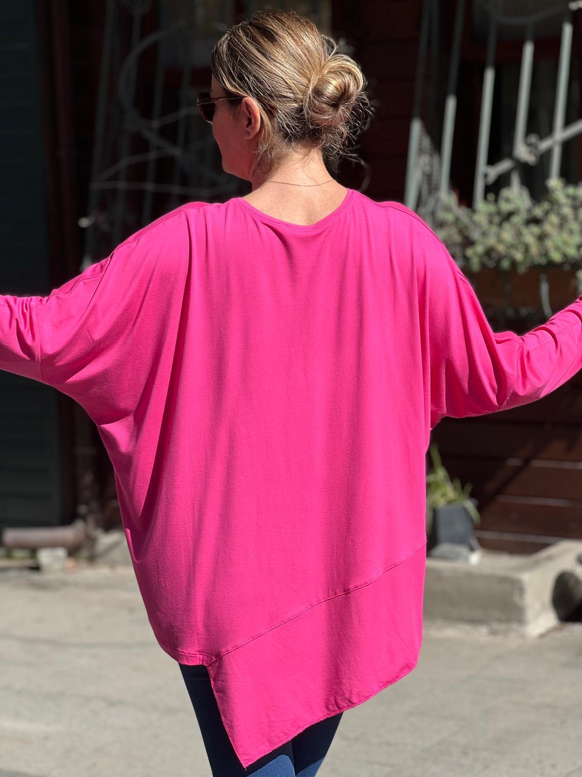 Şeker Pembe Verev Salaş Bluz