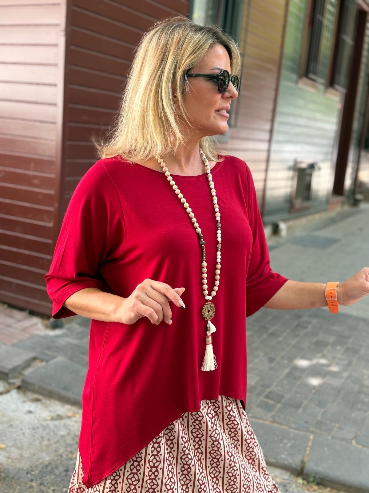 Bordo Crop Bluz