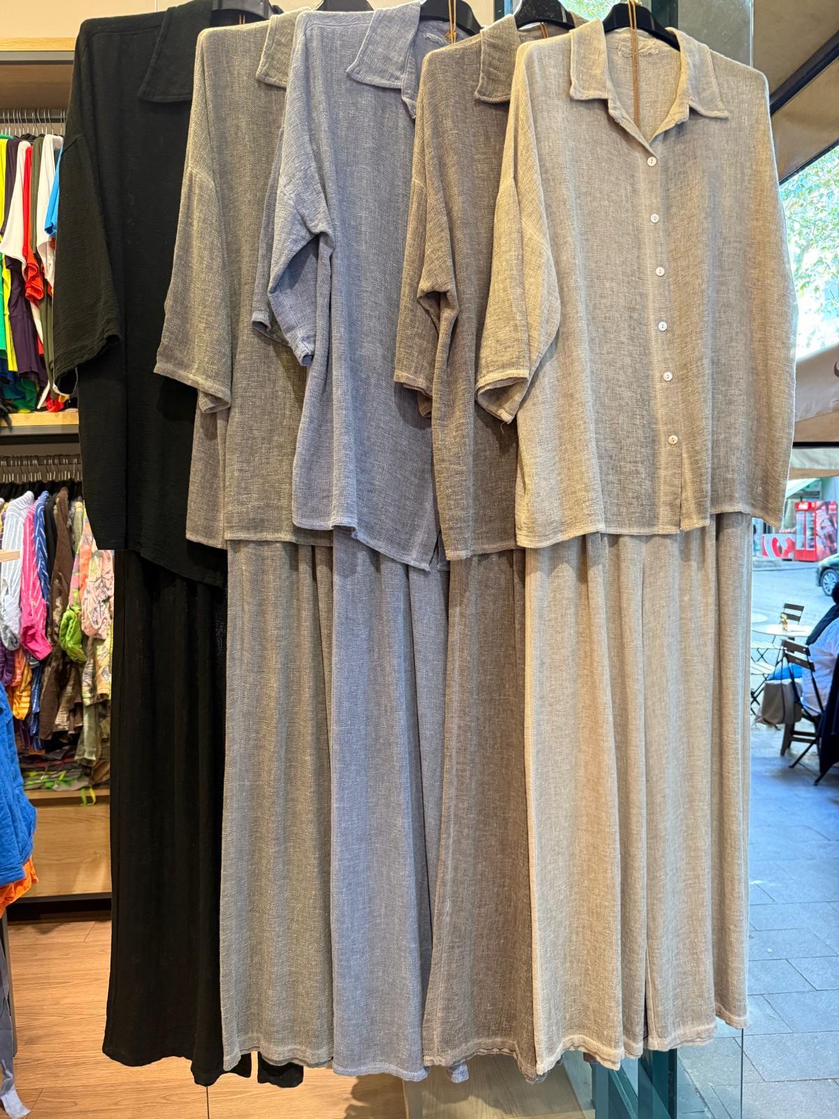 İthal Petek Dokulu Keten Takım