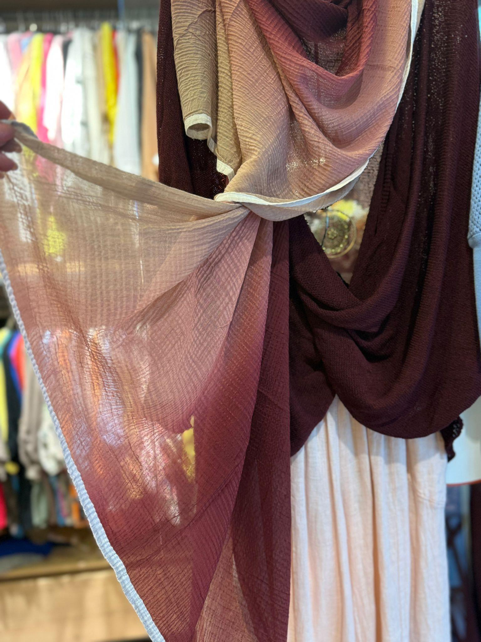 Bordo Degrade Şal