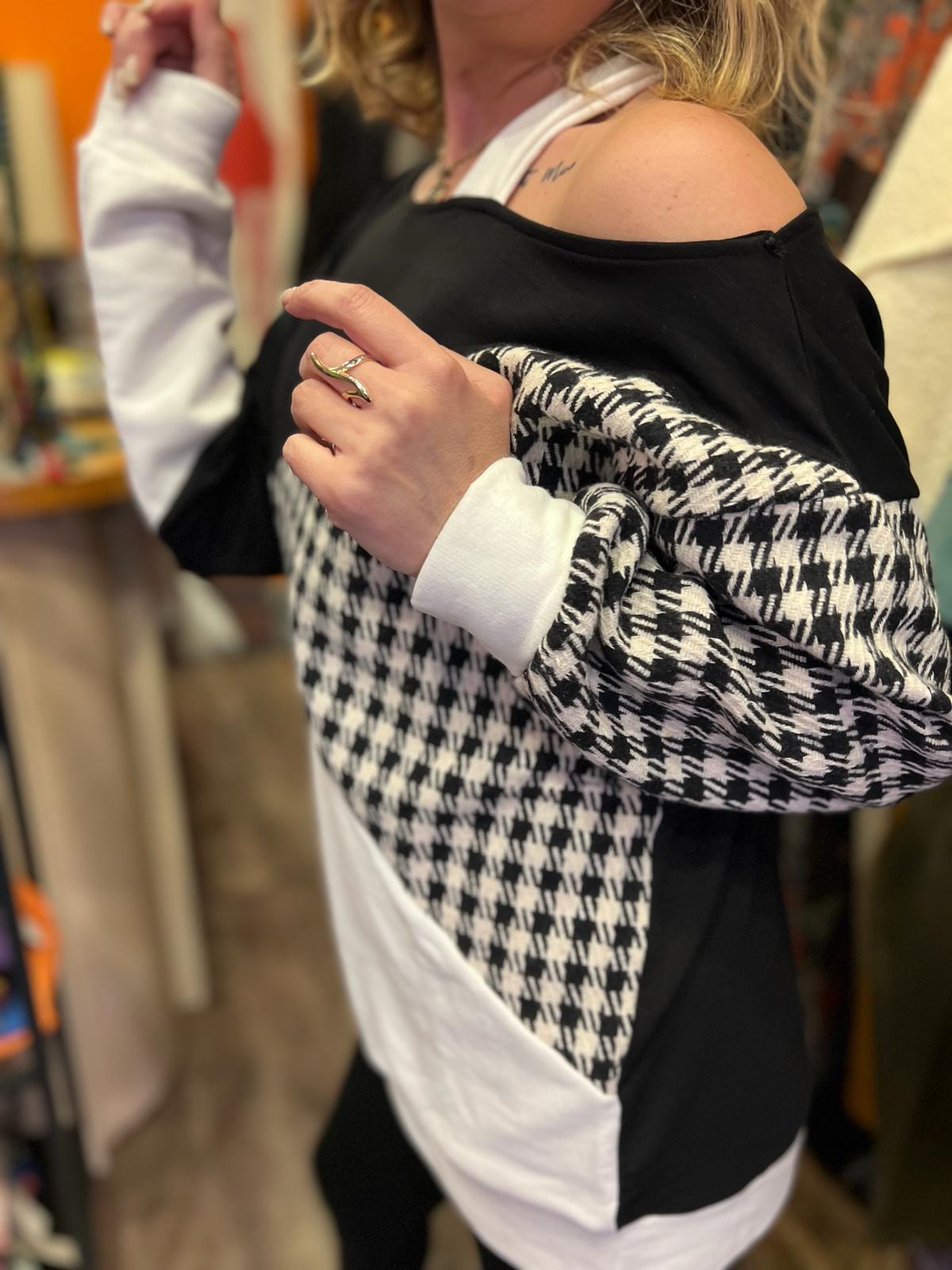 Kazayağı Desen Sweatshirt