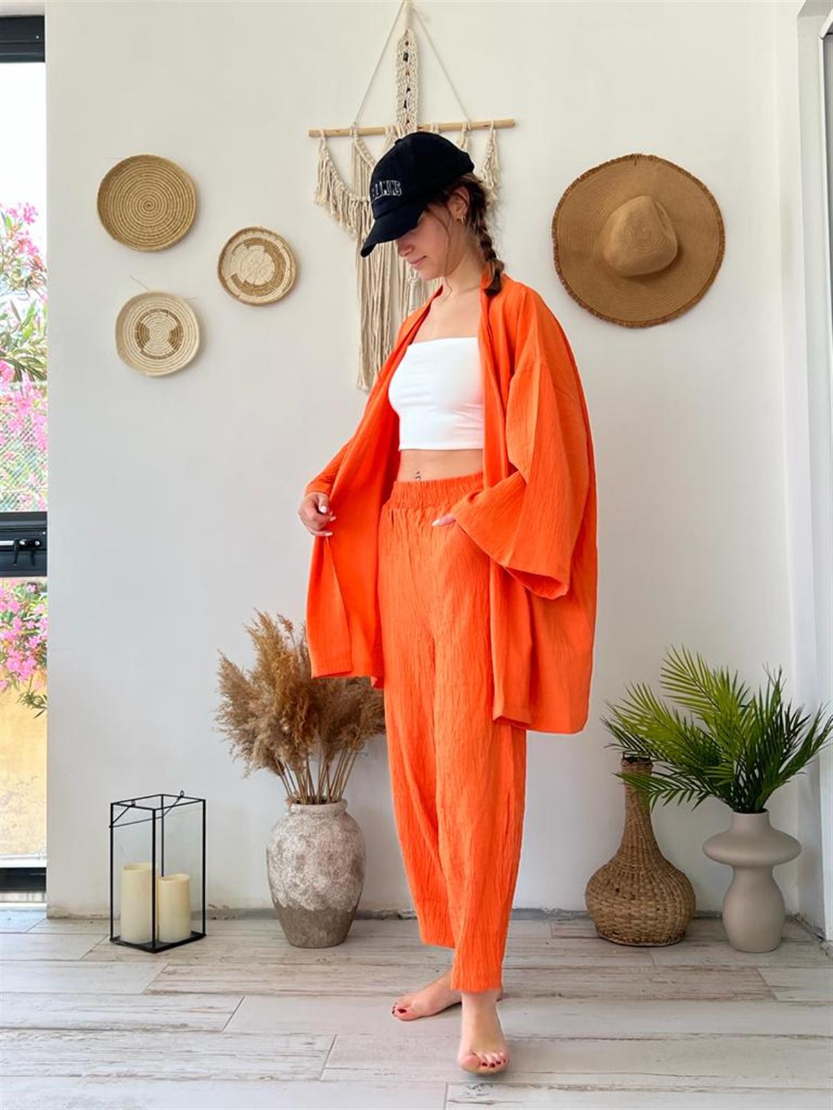 Kimono Pantolon Takım