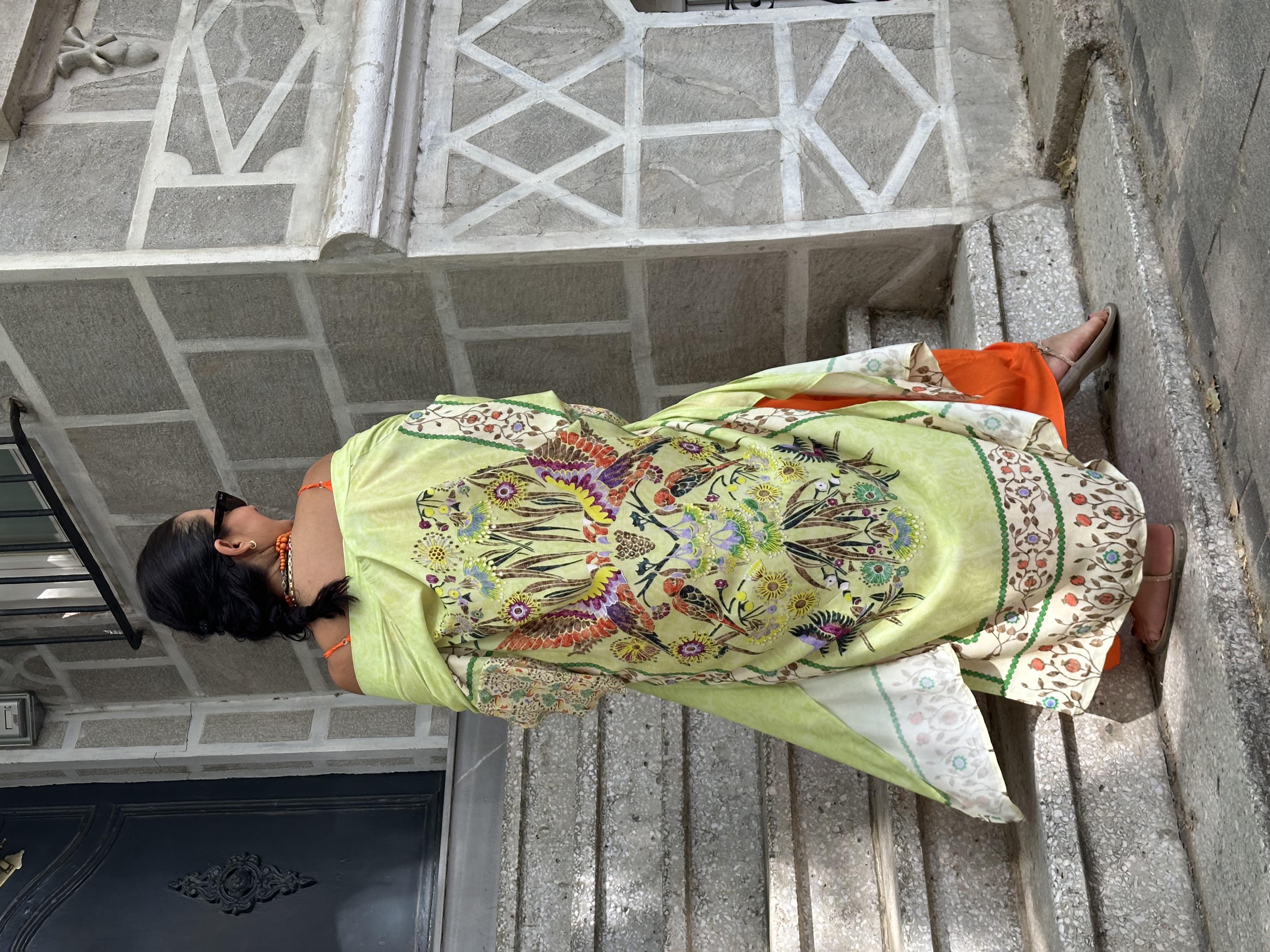 Kuş Desen Kimono