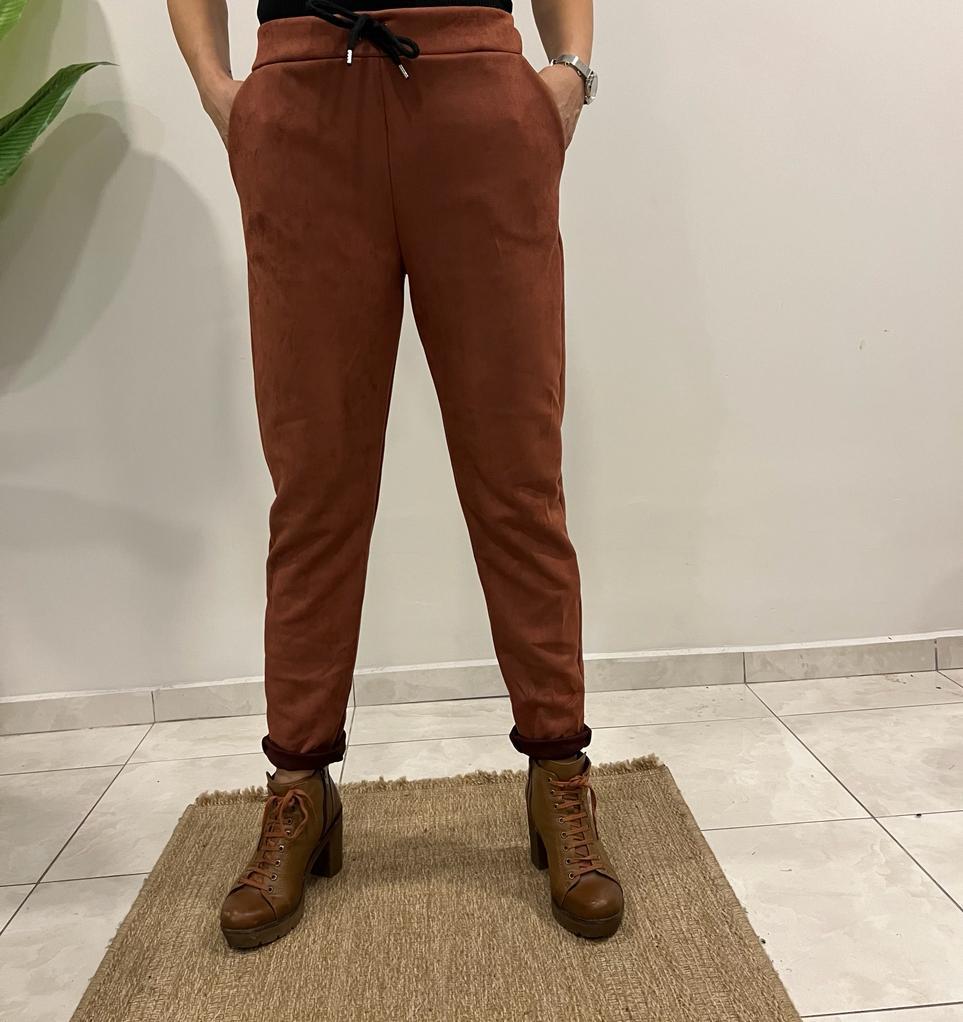 Nubuk Likralı Pantolon