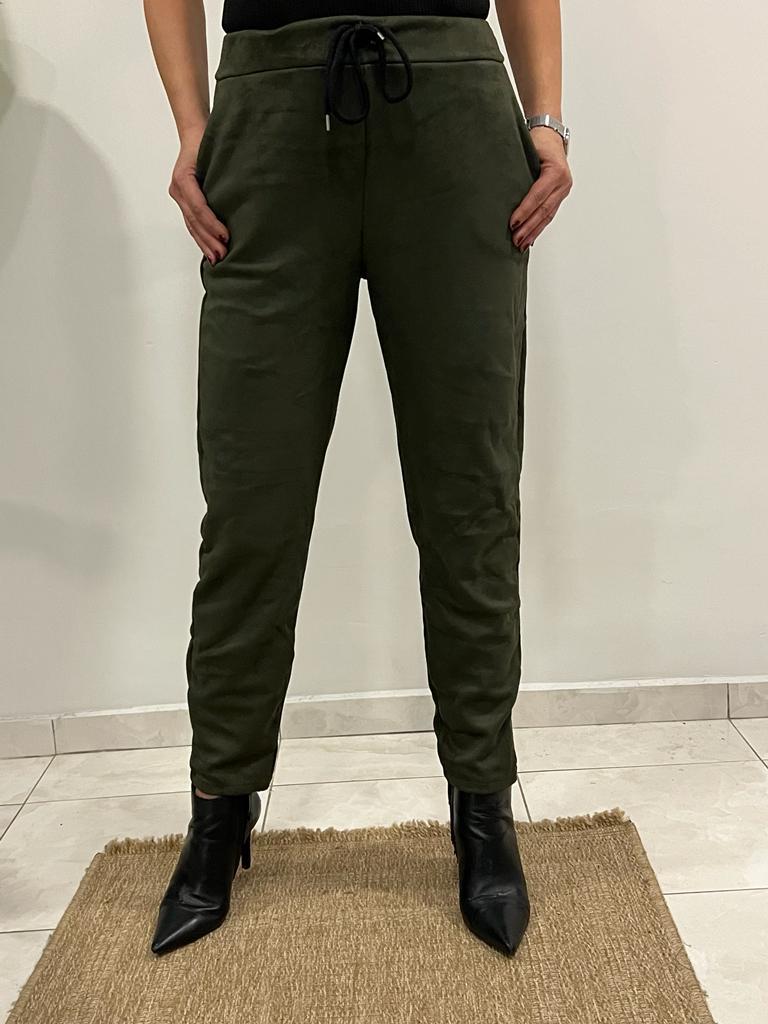 Nubuk Likralı Pantolon