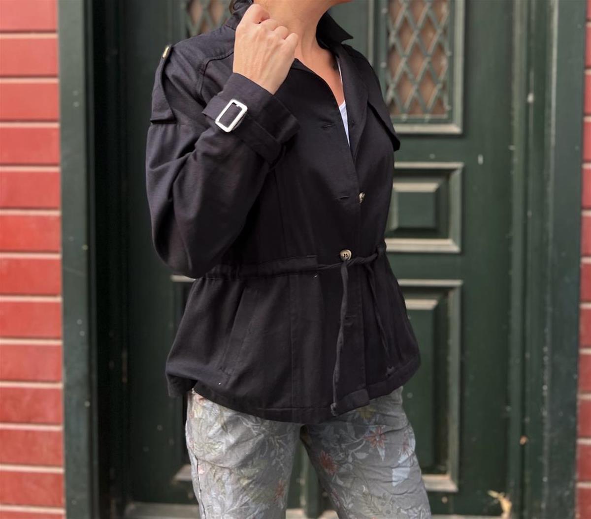 Siyah Gabardin Ceket