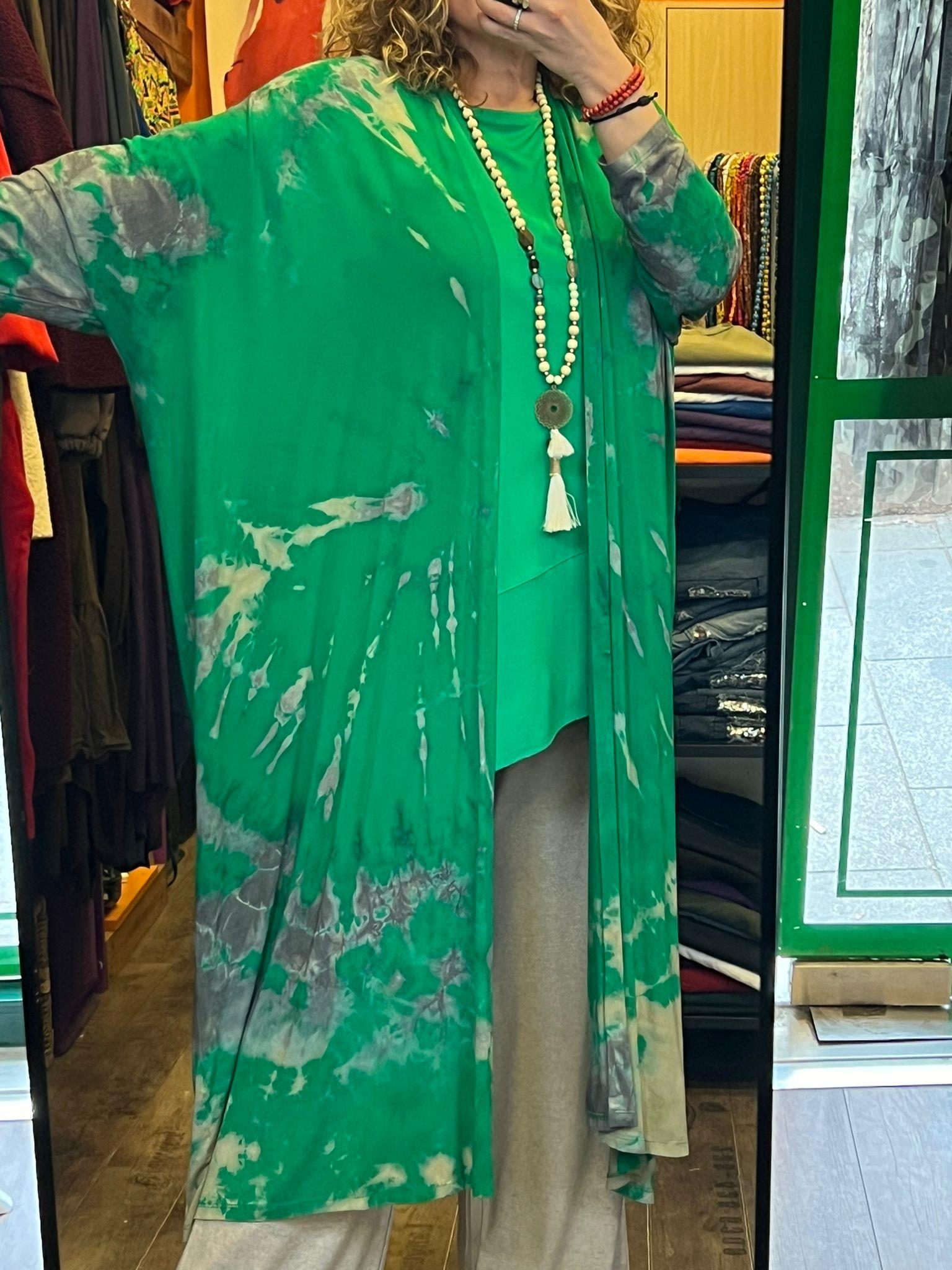 Yeşil Batik Kap Ceket