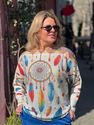 Düş Kapanı Desenli Merserize