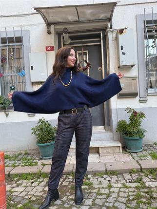 Yumoş Yarasa Kol Yarım Balıkçı Kazak