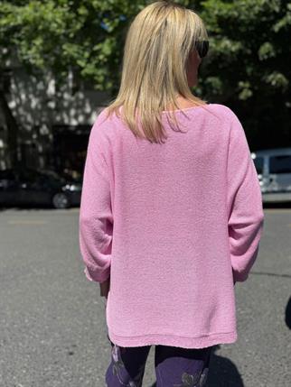Pembe Devrik Yaka Merserize