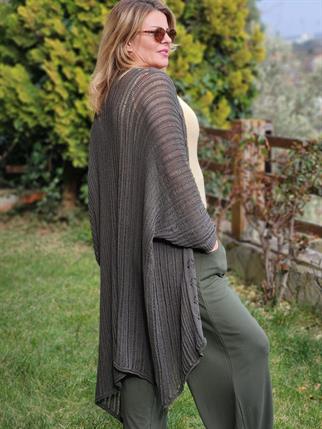 Ajurlu Oversize Merserize Hırka