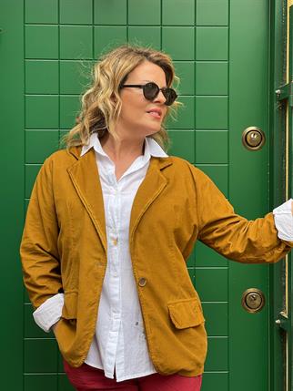 İthal Fitilli Kadife Blazer Ceket