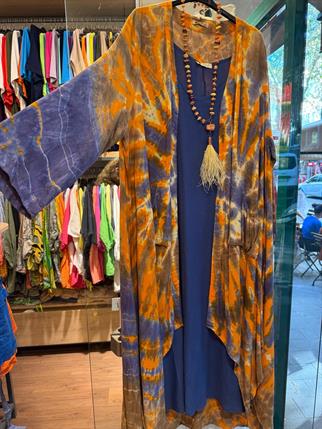 Turuncu Batik Kaftan