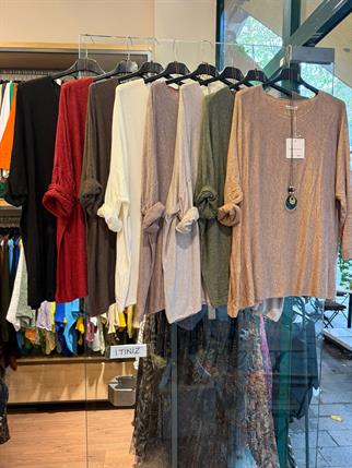 İthal Oversize Kolyeli Triko