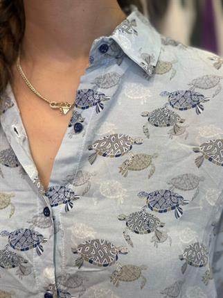 Caretta Caretta Desenli Gömlek