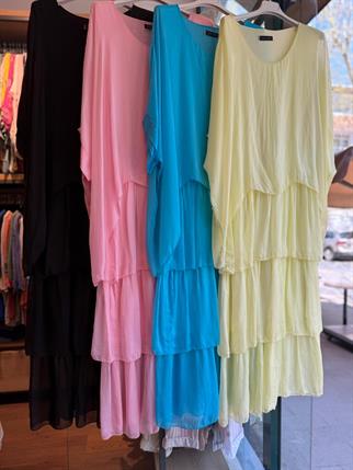 İpek Kat Kat Elbise