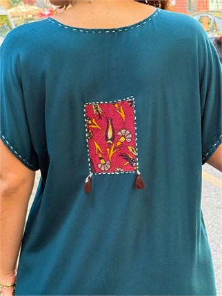 Tasarım Petrol Tunik Elbise