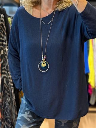 İthal Oversize Kolyeli Triko