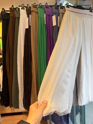Bol Paça İpek Pantolon