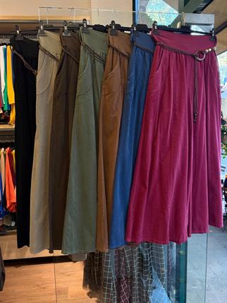Celine İthal Kadife Etek Pantolon