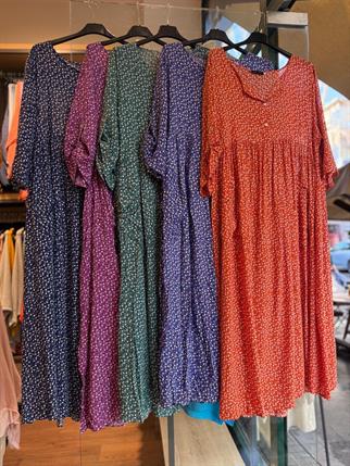 Çıtır Çiçek Desenli Elbise