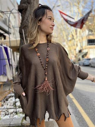 Dilimli Yarasa Kol Triko