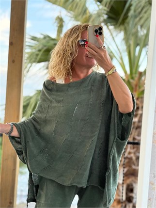 Pamuklu Degaje Yaka Panço Triko