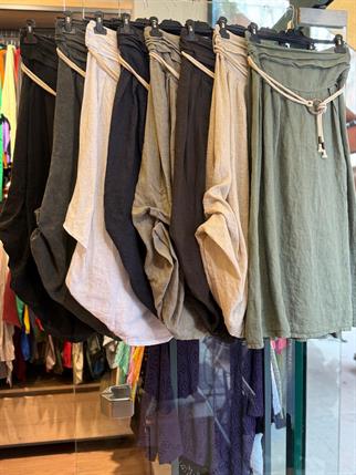 İthal Halat Kemerli Keten Etek